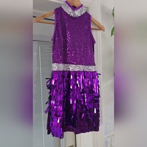 Weissman Purple and Silver Girls Dance Costume
